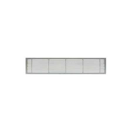 Giumenta-Architectural Grille AG20 Series 6in x 24in Solid Alum Fixed Bar Supply/Return Air Vent Grille, Brushed Satin 200062401